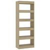 vidaXL Libreria/Divisorio Rovere Sonoma 60x30x166 cm in Truciolato