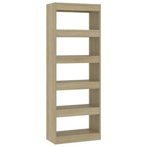 vidaXL Libreria/Divisorio Rovere Sonoma 60x30x166 cm in Truciolato