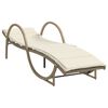 vidaXL Lettini Prendisole 2 pz con Cuscini Beige in Polyrattan