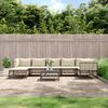 vidaXL Set Divani da Giardino 8 pz con Cuscini Antracite in Polyrattan