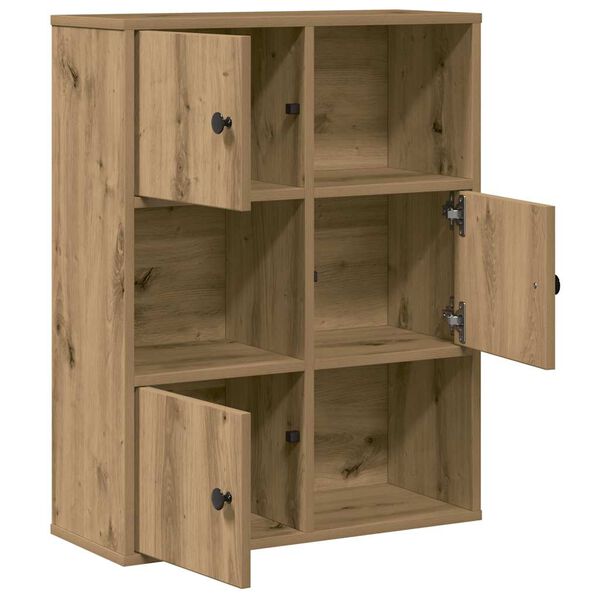 vidaXL Libreria Rovere Artigianale 60x24x76,5 cm in Legno Multistrato
