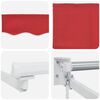 vidaXL Tenda da Sole Rosso 450 x 300 x 165 cm Poliestere e Metallo