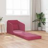 vidaXL Divano letto Rosso Vino 65 x 80 x 83 cm Velluto