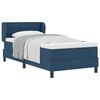 vidaXL Letto a molle con testiera Blu 90 x 190 cm Tessuto