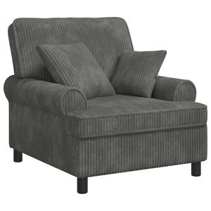 vidaXL Poltrona XL con Cuscini Grigio Chiaro Tessuto a 1,5 linee
