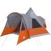vidaXL Tenda Teepee per 8 Persone 8 persona Grigio e arancione