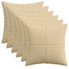 vidaXL Federa 6 pz ALMELO Grigio Verde 50 x 50 cm corduroy