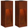 vidaXL Lucina LED Solare da Percorso 2 pz Bianco caldo 18 x 18 x 50 cm