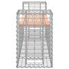 vidaXL Panca Giardino Design Gabbione 183x41x60,5 cm Massello Douglas