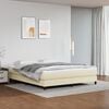 vidaXL Struttura Letto a Rete a Molle Crema 180x200 cm in Similpelle