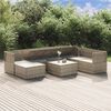 vidaXL Set Divani da Giardino 8 pz con Cuscini in Polyrattan Grigio