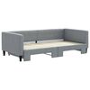 vidaXL Divano Letto con Letto Estraibile Grigio Chiaro 100x200 Tessuto