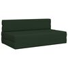vidaXL Divano Letto Pieghevole Verde Scuro 152 x 86,5 x 60 cm Tessuto