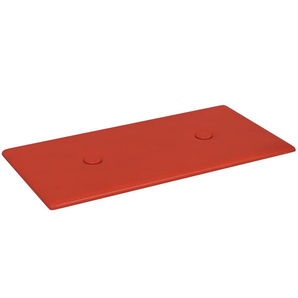 vidaXL Testiera da Parete 12 pcs Rosso 30 x 15 cm Pelle Sintetica