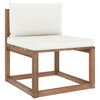 vidaXL Set Salotto Giardino Pallet Cuscini 4 pz Legno Pino Impregnato