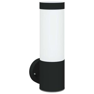 vidaXL Lampada da Parete Esterna Nero 12 x 8,5 x 27 cm