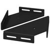 vidaXL Staffa Angolare 2 pcs Nero 138,5 x 50,5 x 16 mm Ferro