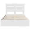 vidaXL Letto con Contenitore Bianco 120 x 190 cm Legno multistrato