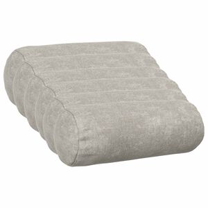 vidaXL Federa 6 pz HEERLEN Grigio Chiaro &Oslash; 15 x 40 cm Tessuto Chenille