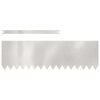 vidaXL Bordura per Prato 30 pcs Argento 100 x 0,05 x 30 cm