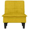 vidaXL Chaise Longue in Velluto Giallo