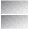 vidaXL Gradini per Scale 2 pcs Argento 80 x 40 cm Alluminio