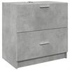 vidaXL Mobile Lavabo Grigio Cemento 59x37x59 cm in Truciolare