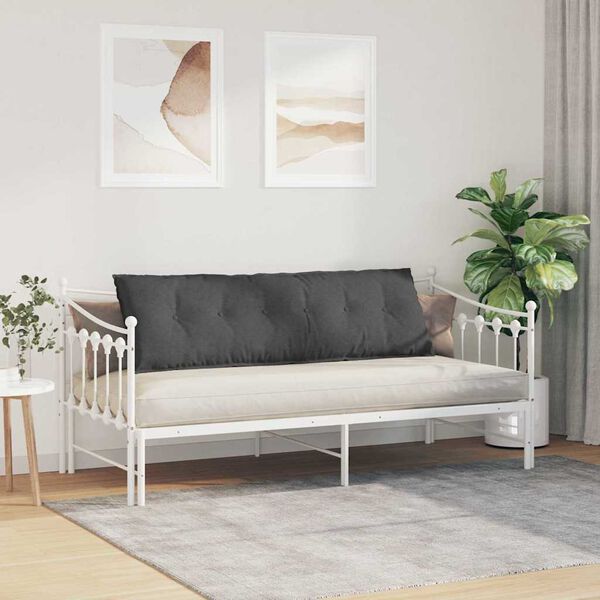 vidaXL Cuscino per Schiena Grigio scuro 160 x 50 cm Tessuto in Cords
