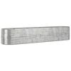 vidaXL Letto Giardino Acciaio Zincato 368x80x68cm Argento