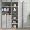 vidaXL Credenza Grigio Cemento 45x41x185 cm in Legno Multistrato