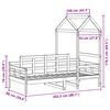 vidaXL Dormeuse con Tetto 90x200 cm in Legno Massello di Pino