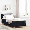 vidaXL Letto a molle con materasso Nero 190 x 90 cm Poliestere