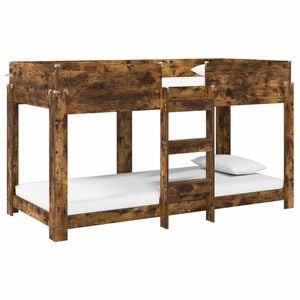 vidaXL Letto a Castello per Bambini Rovere fum&eacute; 100 x 200 cm