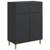 vidaXL Credenza Nero 66 x 34,5 x 90 cm Legno ingegnerizzato