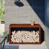 vidaXL Rack per Legna da Ardere 100x40x60 cm in Acciaio Corten