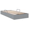 vidaXL Letto con Contenitore Grigio chiaro 90 x 190 cm Tessuto
