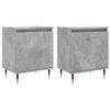 vidaXL Comodini 2 pz Grigio Cemento 40x30x50 cm in Legno Multistrato