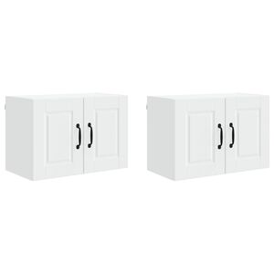 vidaXL Pannello lavastoviglie con porta 2 pcs Bianco 60 x 31 x 40 cm