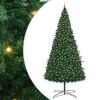 vidaXL Albero di Natale con luci a corde decorative Verde 400 cm PVC