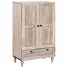 vidaXL Credenza Bianco 60 x 33 x 100 cm legno massello di mango
