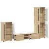 vidaXL Set mobile TV con porta FLORIN Rovere Sonoma Legno multistrato