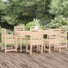 vidaXL Set da Pranzo da Giardino 7 pz in Legno Massello di Pino