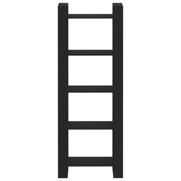 vidaXL Libreria/Divisorio Nero 60x35x160 cm Legno Massello