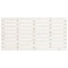vidaXL Testiera da Parete Bianca 126x3x63 cm in Legno Massello di Pino