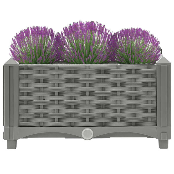 vidaXL Fioriera Rialzata 40x40x23 cm in Polipropilene