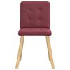 vidaXL Sedie da Pranzo 4 pz Rosso Vino in Tessuto