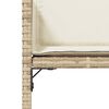 vidaXL Sedie da Giardino con Cuscini 4 pz Beige in Polyrattan