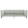 vidaXL Divano Letto Estraibile Cassetti Grigio Chiaro 80x200cm Velluto