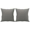 vidaXL Cuscini Decorativi 2 pz Grigio Scuro 40x40 cm in Tessuto
