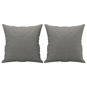 vidaXL Cuscini Decorativi 2 pz Grigio Scuro 40x40 cm in Tessuto